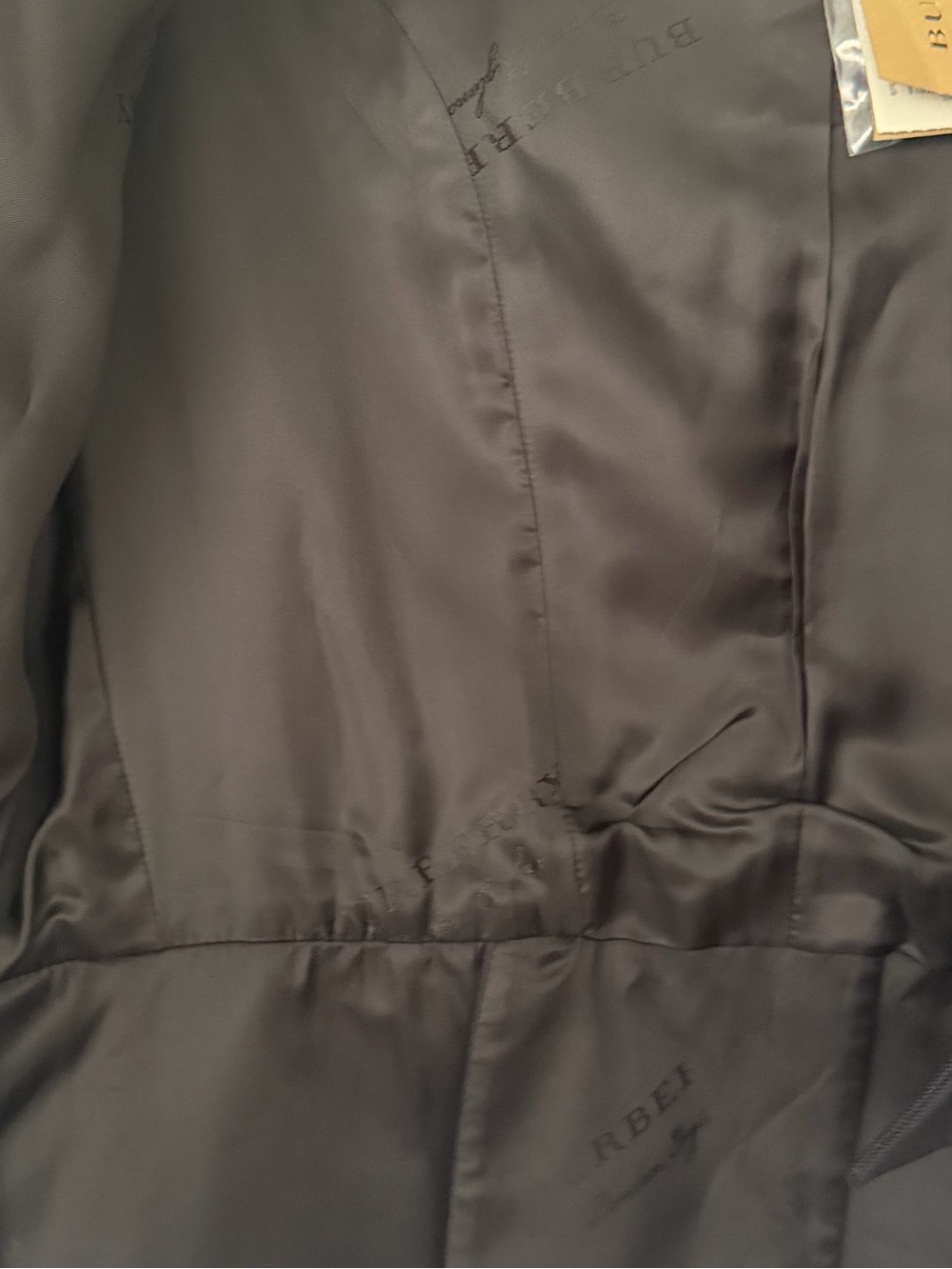 Burberry Women's Black Military-Style Jacket with White Trim - Picture 5 of 13